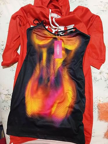 Kompleti: Komplet ženske garderobe – 3 komada 1) Dukserica-haljina sa — 2