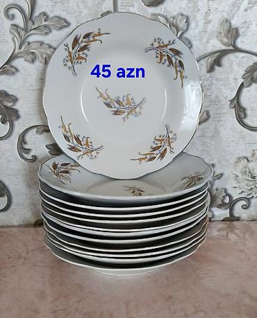 Qab-qacaq və mətbəx ləvazimatları: Çay dəsti, rəng - Yaşıl, Şüşə — 3