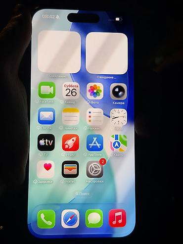 айфон 6а: IPhone 15 Pro, Б/у, 256 ГБ, Blue Titanium, Чехол, 85 % — 2