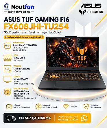 asus tuf a18: Yeni ASUS TUF Gaming, 16 ", Intel Core i7, 512 GB — 1