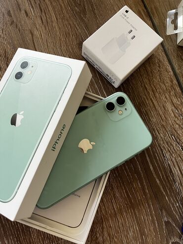 iphone 11 green: IPhone 11, 128 GB, Alpine Green, Hissə-hissə ödəniş, Sənədlərlə, Face ID