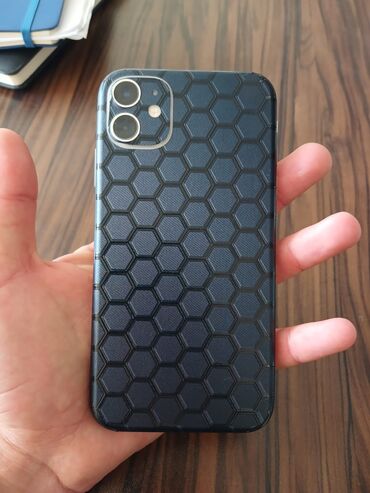 2.el apple telefon: IPhone 11, 64 GB, Ağ, Barmaq izi, Simsiz şarj, Face ID