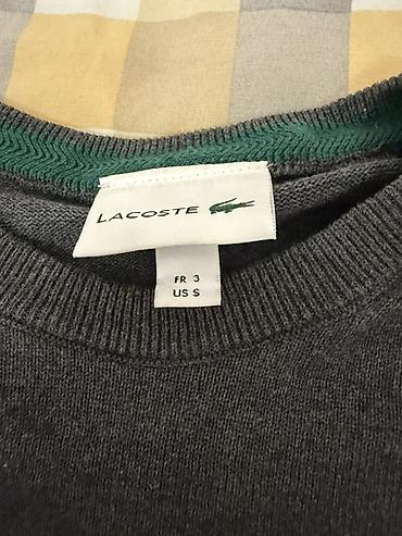 pull and: Lacoste – мужской джемпер с круглым вырезом - Бренд: Lacoste — 3