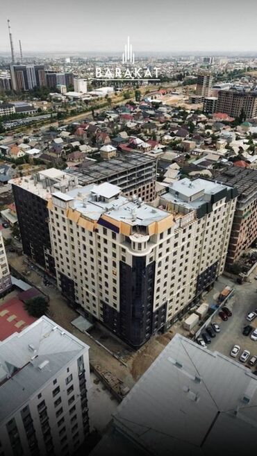 квартира берилет мкр кок жар: 1 комната, 50 м², Элитка, 8 этаж, ПСО (под самоотделку)
