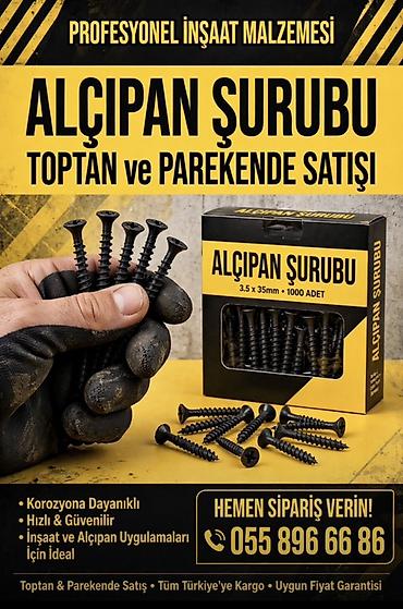 Məhsul: Alçıpan şurubları və müxtəlif vida növləri Təsvir: - Peşəkar