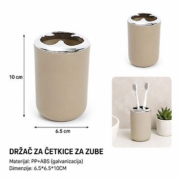 KMT Držač za četkice za zube, bež 3213183 Elegantni držač za četkice