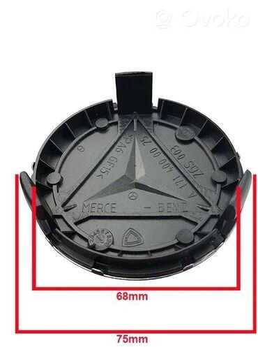 Tuning oprema: Mercedes Benz Čepovi poklopci za alu felne Fi 75 mm Kompletan set — 18