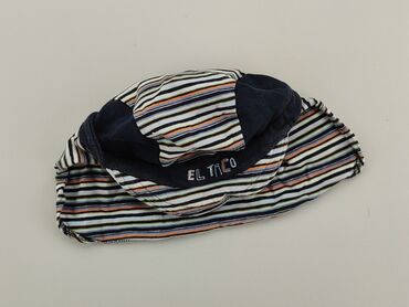 czapka z daszkiem i pomponem dla dzieci: Czapka z daszkiem Bawełna, stan - Dobry