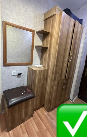 Ev üçün digər mebel: Dəhliz mebeli en 85 sm uzunluq 210 puf güzgü kiçik şkaf hamsı dəstə