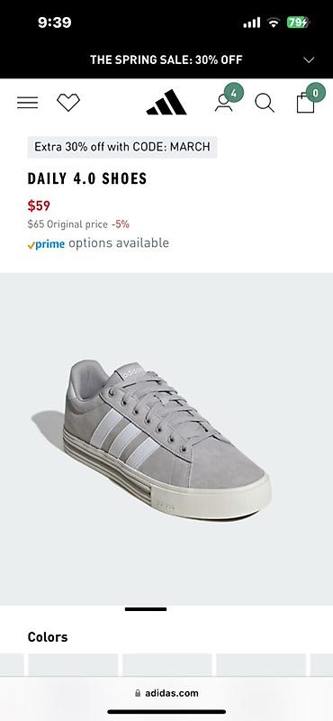 Kişi ayaqqabıları: Adidas Daily 4.0 Shoes 40-41 razmer Məlumat: - Öz Qiyməti — 2