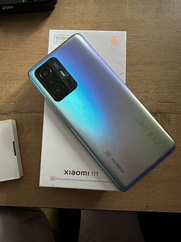 чехол а3: Xiaomi, 11T, Б/у, 128 ГБ, цвет - Голубой, 2 SIM