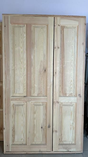 Деревянный двухстворчатый шкаф из массива (сосна). Классический at lalafo.kg Деревянный двухстворчатый шкаф из массива (сосна). Классический
