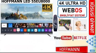 зеркальный телевизор: Televizor Hoffmann Led 55" 4K (3840x2160)