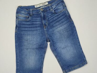 eleganckie spodnie dla dziewczynki 152: Spodnie 3/4 DenimCo, 12 lat, Bawełna, stan - Dobry