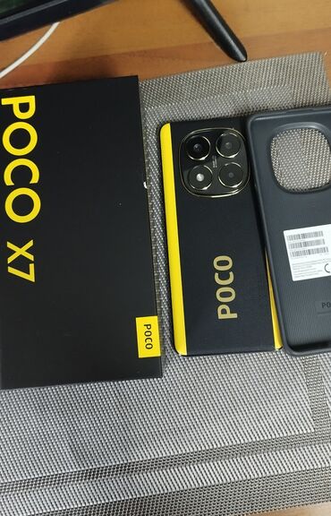 Poco: Poco X7, Б/у, 256 ГБ, цвет - Черный, 2 SIM