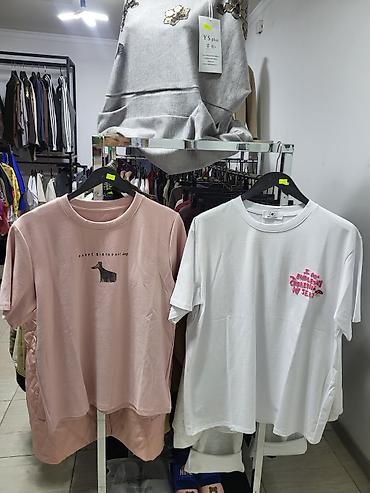 Футболки: Футболка, Оверсайз, Корея, Новый, Все размеры — 3