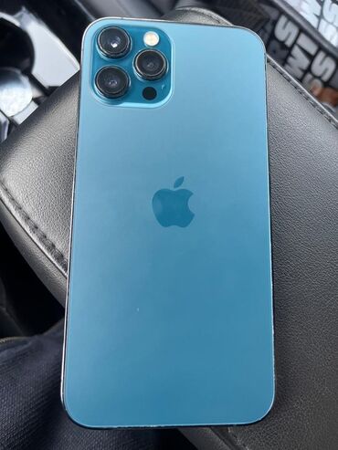 Apple iPhone: IPhone 12 Pro Max, Б/у, 256 ГБ, Pacific Blue, Коробка, 80 %