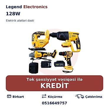 bosch perforator satilir: Elan başlığı: Elektrik alətlər dəsti, 128W Elektrik alətlər dəsti — 1