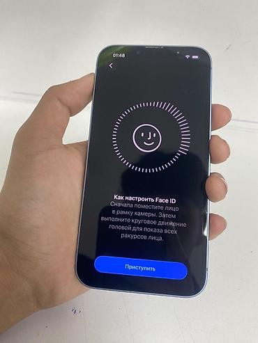 Apple iPhone: IPhone 13, Б/у, 128 ГБ, Голубой, Кабель, 79 % — 8