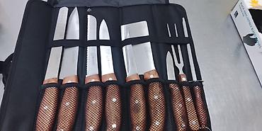 мясной нож: Профессиональный кухонный набор для поваров в рол-чехле. Состав и — 1