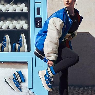 moon boot: Зимние сапоги-дутики Moon Boot x adidas - Тип: утепленные зимние — 1
