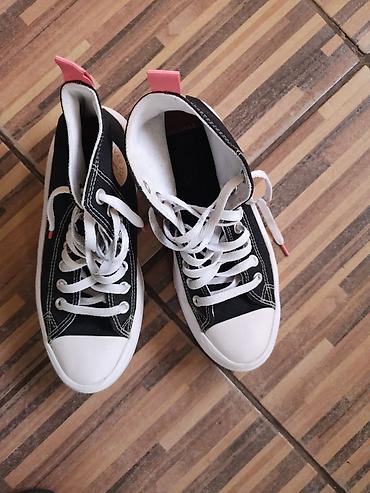 Patike: Converse All Star visoke patike, model sa platformom. - Boja: crna — 4