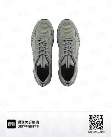 туфли для латино: Мужские кроссовки, 37.5, Emporio Armani, Новый, цвет - Серый — 5
