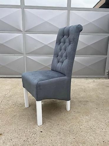 Stilske stolice: Tapacirane trpezarijske stolice sa visokim naslonom - Dizajn — 9