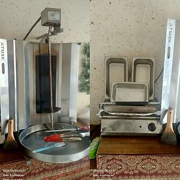Doner aparati, toster, qablar, bicaq hamisi birlikde 550azn. Unvan