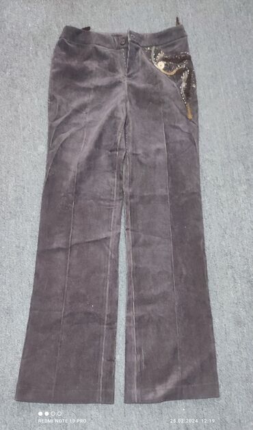 брюки стрейч мужские: Классические, Вельвет, Высокая талия