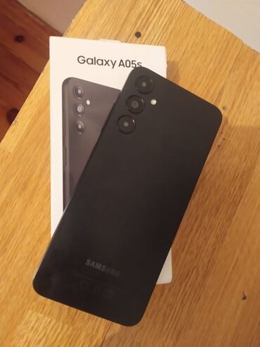 Samsung: Samsung Galaxy A05s, 128 GB, rəng - Qara, Barmaq izi, İki sim kartlı