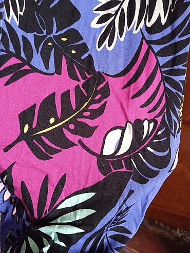 torbe sa stampom: Ženske pantalone sa tropskim printom - Tkanina meka i lagana — 2