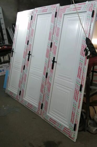 Plastik qapılar: Yeni Plastik qapı 80x200 sm Zamok ilə, Zəmanətli, Pulsuz quraşdırma, Ödənişli çatdırılma, Rayonlara çatdırılma — 6