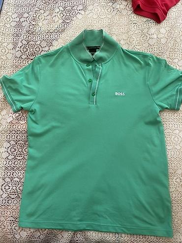 Polo köynəklər: BOSS kişi polo köynəyi, original - Rəng: açıq yaşıl/mentol - Kəsim — 1