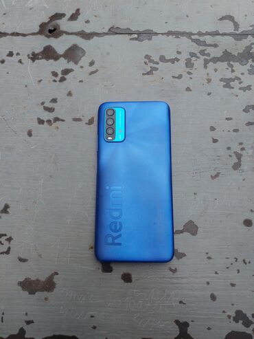 telefon aksesuarlari satisi: Xiaomi Redmi 9T, 64 GB, rəng - Göy, 
 Barmaq izi, Face ID