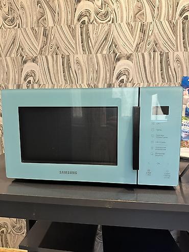 Mikrodalğalı sobalar: Mikrodalğalı soba Samsung, Ayrıca dayanan, Qril ilə, rəng - Mavi, Yeni — 1