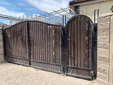 точный сварка: Кованые распашные ворота с калиткой стойка швейлер — 3