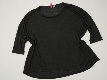 czarne bluzki 3 4 rękaw: Блуза жіноча, H&M, S, стан - Хороший