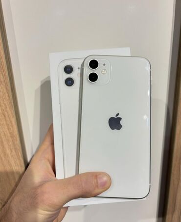 Tavalar: IPhone 11, 128 GB, Ağ, Zəmanət, Barmaq izi, Simsiz şarj