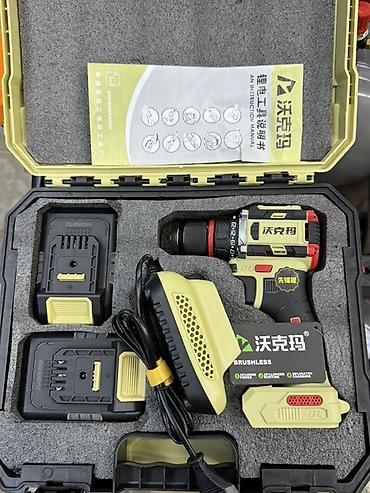 Аккумуляторный бесщёточный шуруповёрт 21V — комплект в кейсе Мощный