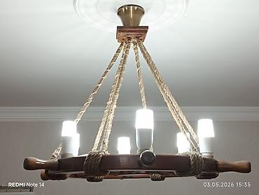 Çilçıraqlar: Çılçıraq, 6 lampa, Taxta — 4