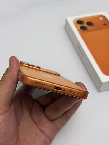 айфон купить бишкек: IPhone 17 Pro Max, Б/у, 512 ГБ, Оранжевый, Коробка, 95 % — 6