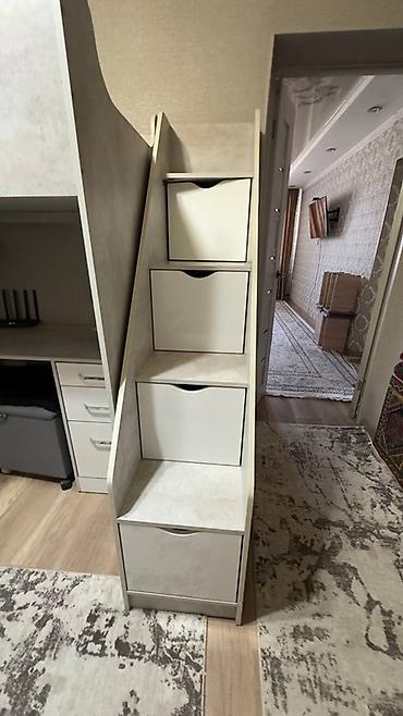 Двухъярусные детские кровати: Двухъярусная детская кровать, ЛДСП, цвет - Серый — 3