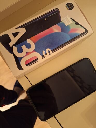 samsung ucuz: Samsung A30s, 64 GB, rəng - Qara, Sensor, Barmaq izi, İki sim kartlı