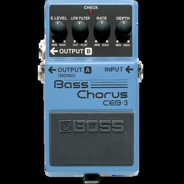 Səs kartları: Boss CEB-3 Bass Chorus Pedalı Bas Effekt Pedalı Bass gitara ifaçıları
