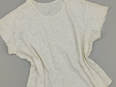 białe ażurowe bluzki: Blouse, XL (EU 42), condition - Very good