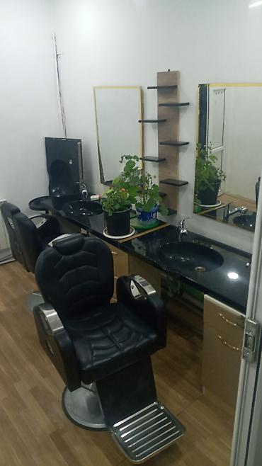 tibbi formalar: Peşəkar bərbər/kosmetologiya kreslosu satılır - Rəng: qara - Material — 3