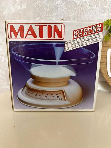 plastik qablar: MATIN Kitchen Scales – mətbəx tərəzisi - Mexaniki tərəzi, dəqiq ölçüm — 1
