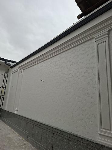 Фасадные работы: Фасад жидкий травертин 1000 сомдан 1300 сомгача туникафон жумуш — 18