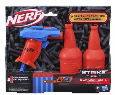 nerf qiymetleri: Nerf Alpha Strike Slinger Yenidir bağlı qutudadır.4ədəd var #nerf